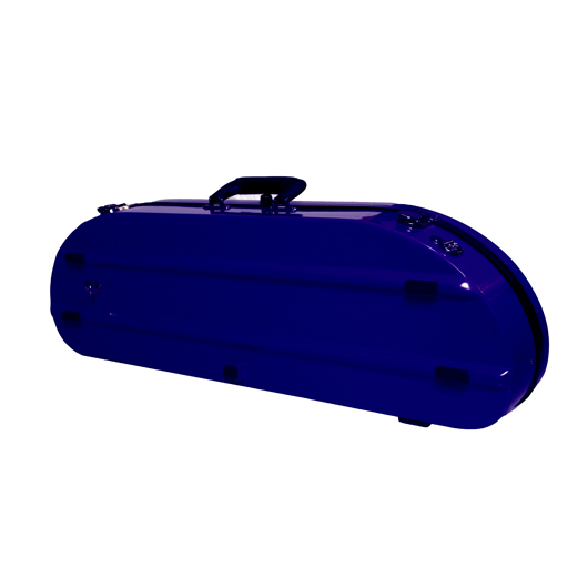 Bobelock Half Moon Fiberglass Violin Case - Blue