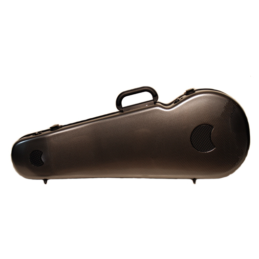 Bam Hightech Contoured Viola Case - Silver Carbon Look