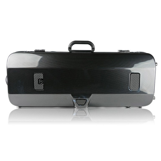 Bam Hightech Oblong Viola Case - Black Carbon Look - With Pocket