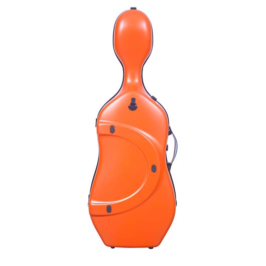Bam Hightech Slim Cello Case - Orangey