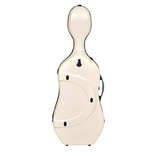 BAM Supreme Ice Hightech Cello Case - White - Black Trim