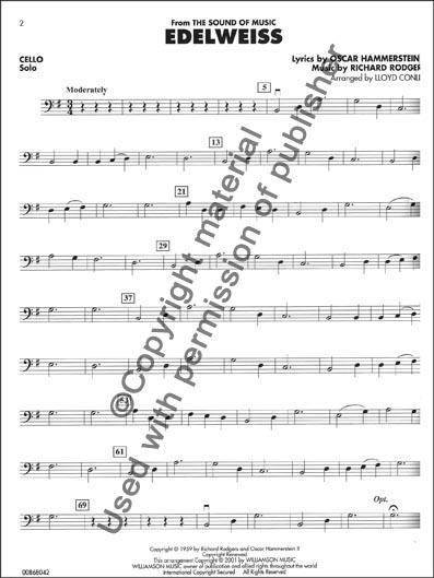 Broadway Favorites for Strings - Cello