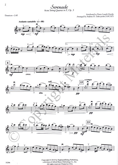 Classic String Quartets - Violin 1