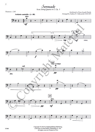 Classic String Quartets - Bass
