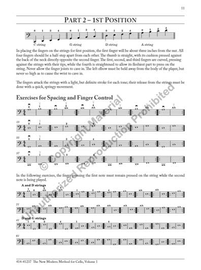 The New Modern Method for Cello Vol 1