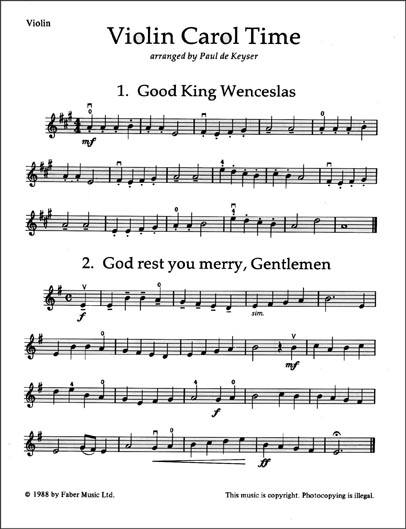 Violin Carol Time