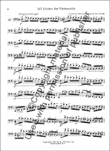 Exercises for Violoncello - Book 2