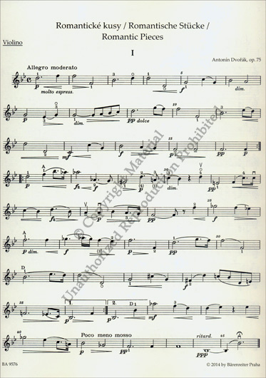 Romantic Pieces Opus 75