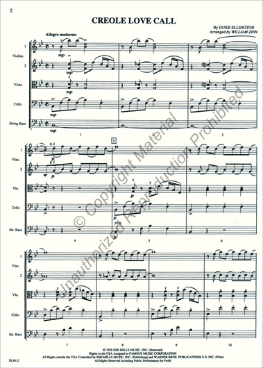 Duke Ellington for Strings - Score