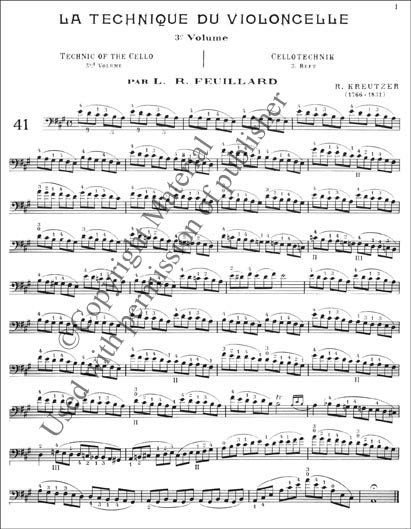 La Technique du Violoncelle Vol 3