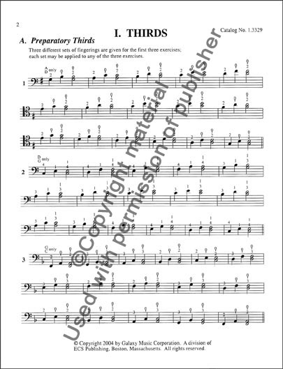 The Ivan Galamian Scale Systwm for Violoncello - Vol. 2