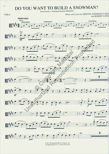 Songs from Frozen, Tangled and Enchanted - Viola