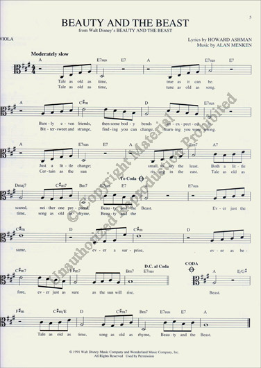 Easy Pop Melodies for Viola