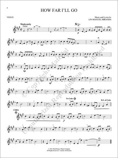 Disney's Moana - Violin Play-Along