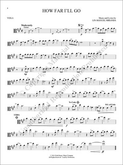 Disney's Moana - Viola Play-Along