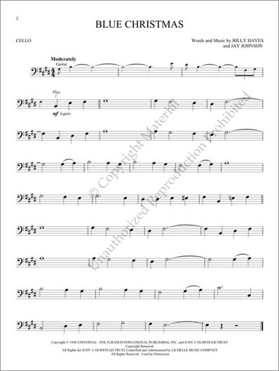 Christmas Favorites for Cello