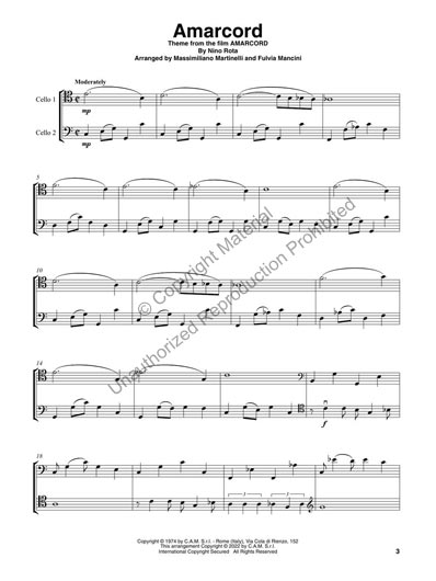 Great Movie Themes for Cello Duet