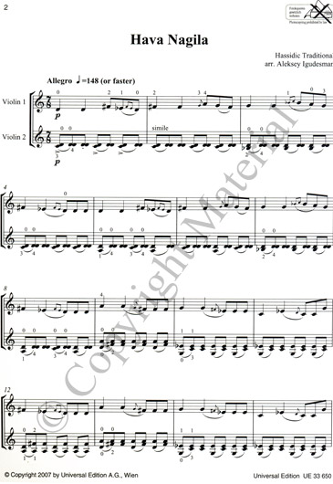 Klezmer Violin Duets