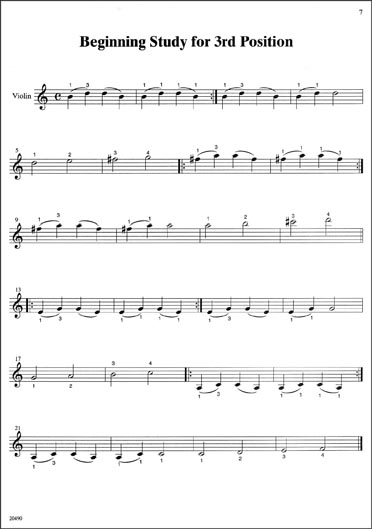 Easy Songs for Shifting in the First Five Positions
