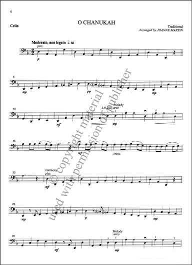 More Festive Strings - String Quartet or String Orch (Cello)