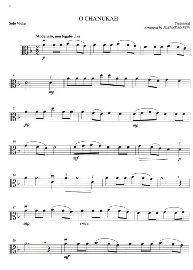 More Festive Strings for Solo Viola