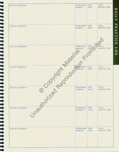 Musician's Practice Planner