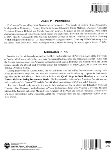 Teaching the Fundamentals of Violin Playing