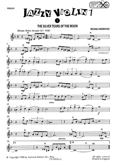 Jazzy Violin 1 for Young Players