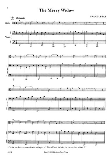 The ABC's of Viola Easy Piano Accompaniment - Book 2