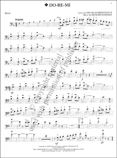 The Sound of Music Instrumental Solos for Cello