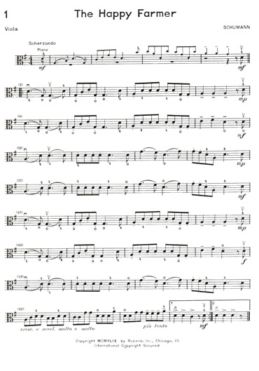 Ensembles for Strings Viola