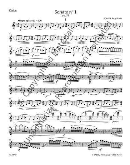 SONATA NO 1 D MINOR VLN/PNO (BAR)