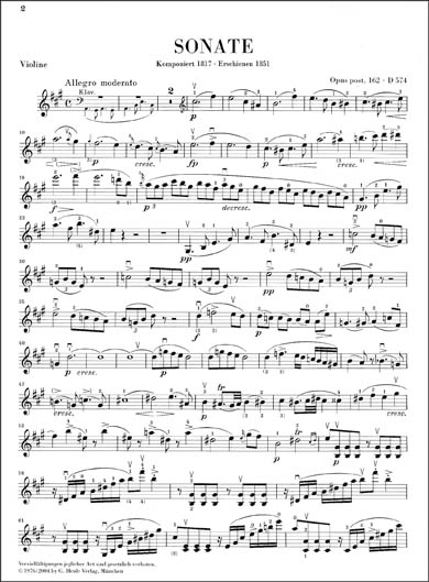 Schubert - Duos for Violin and Piano