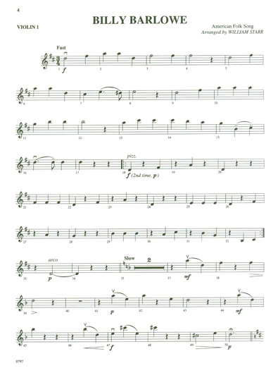 Folk Songs of the U.S.A - Violin 1