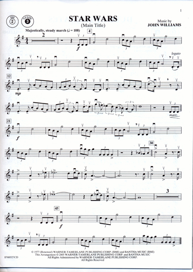 Williams - Star Wars Episodes 1, 2 &amp; 3 for Violin and Piano