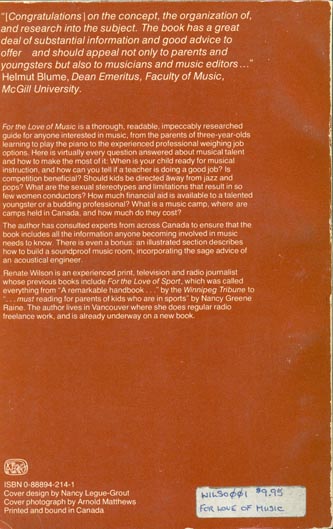 For the Love of Music