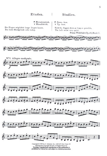 Wohlfahrt - 60 Etudes Op. 45 - Complete