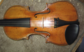 Trocard violin top complete