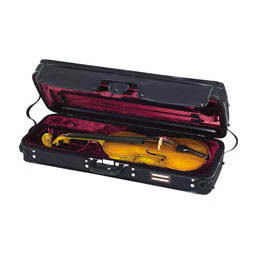Gewa Strato De Luxe Oblong Viola Case - Black/Red
