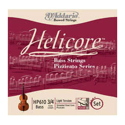 Helicore Pizzicato Bass E String - medium (Straight) - 3/4