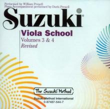 Suzuki Viola School - Volumes 3-4 - CD Only (Rev. Edition)
