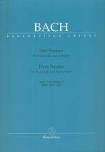 Bach - Three Sonatas for Cello and Harpsichord (BAR)