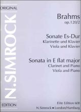 Brahms - Clarinet Sonata in E flat major Op. 120 No. 2 (SIM)