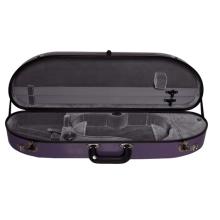  Bobelock Half Moon Fiberglass Violin Case - Purple