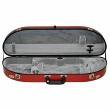 Bobelock Half Moon Fiberglass Violin Case - Red