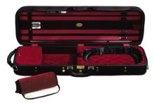 Winter Superlight Oblong Violin Case - Black/Red