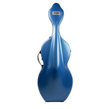 Bam Hightech Shamrock Cello Case - Azure Blue, with wheels