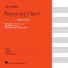 Hal 8.5 by 8.5 Wide Staff Dictation Manuscript Book