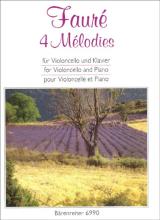 Faure - 4 Melodies for Cello and Piano (BAR)