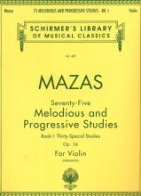 Seventy-Five Melodious and Progressive Studies Op.36 Book I